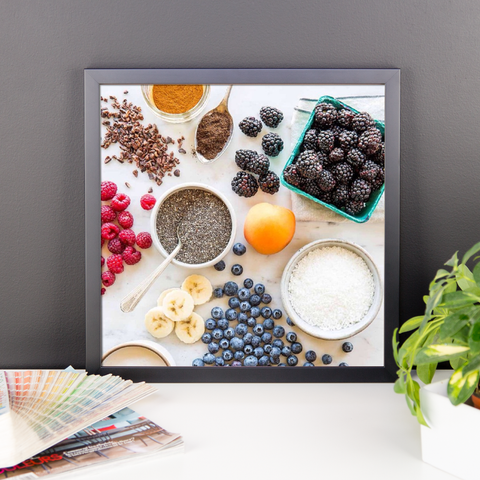 Chia and Berries Framed Print